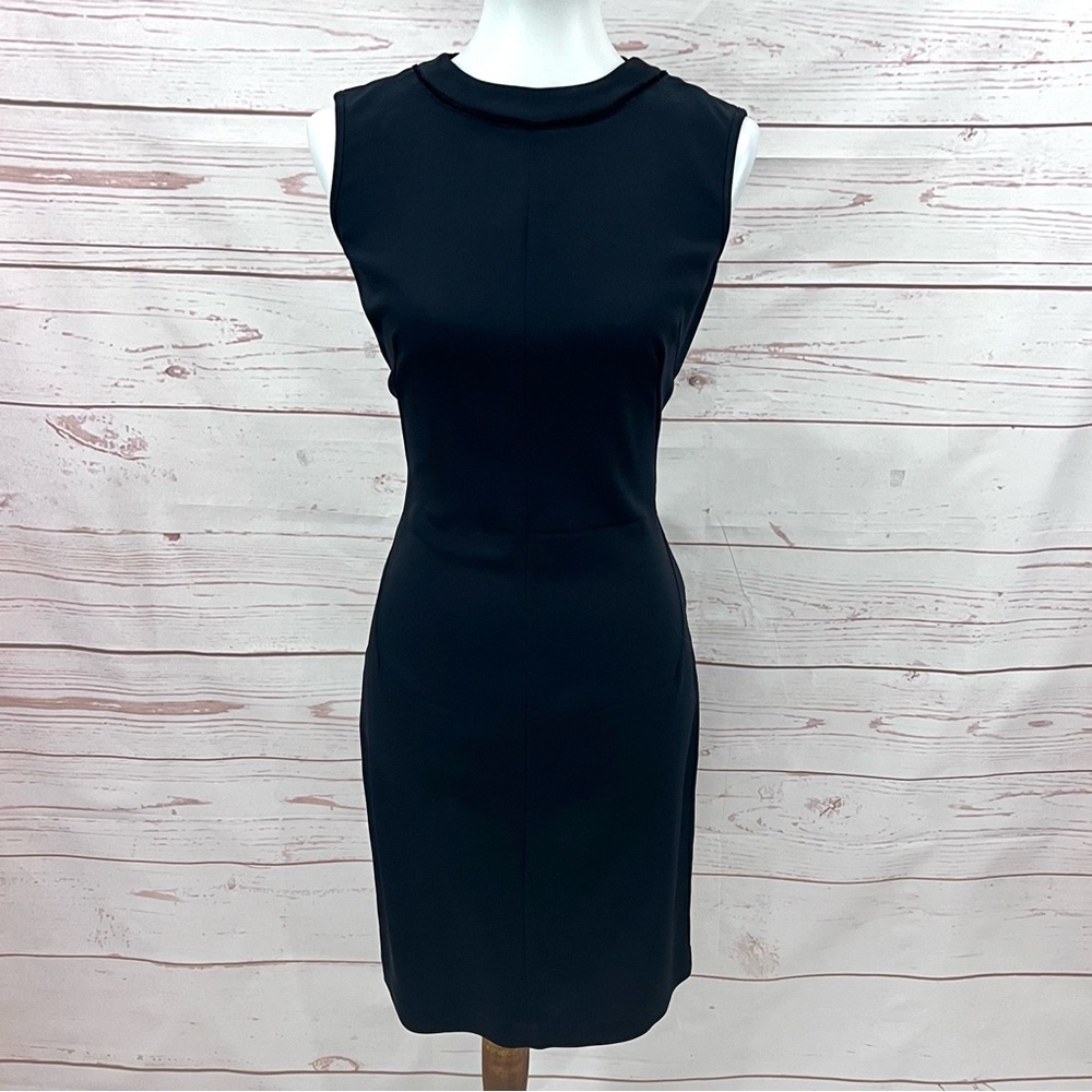 Dolce & Gabbana Classic Black Fitted Sheath Dress